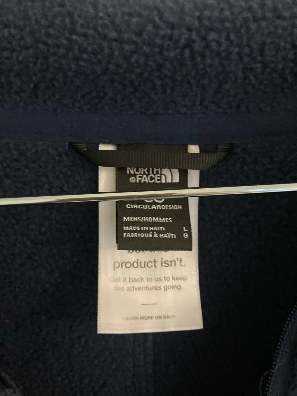 The North Face Men's Navy Half-Zip Fleece Pullover